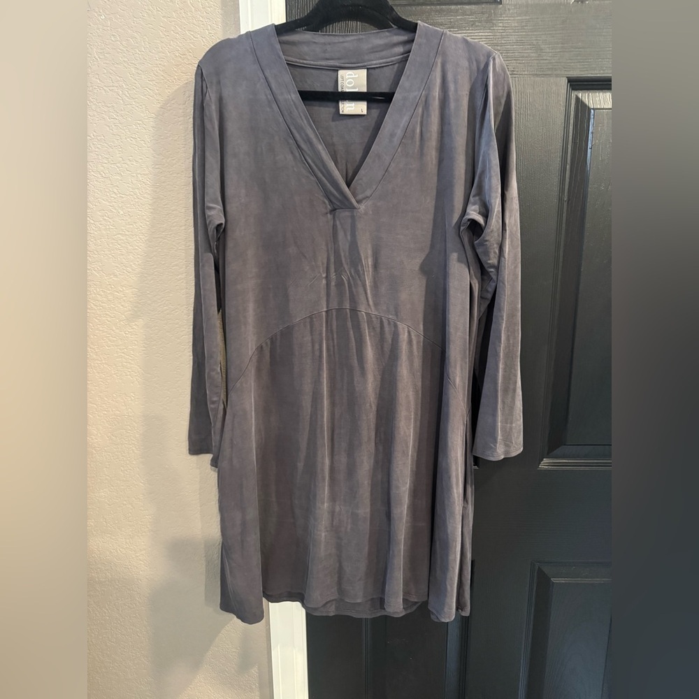 DOLAN BRAND Gray V-Neck dress